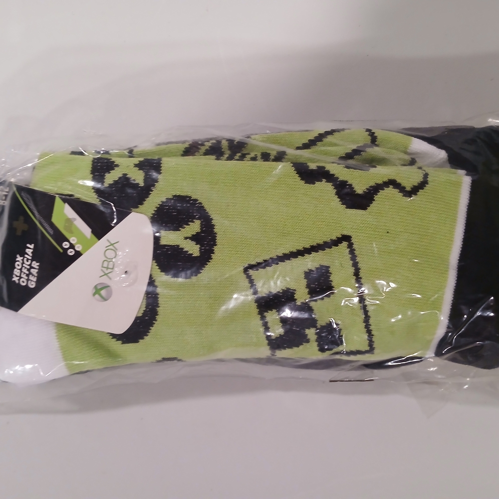 Minecraft and Xbox 3 Pack of Green and Black Dress Socks